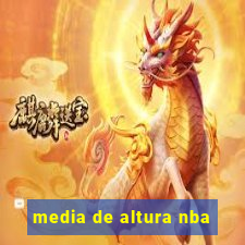 media de altura nba